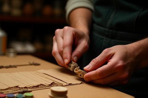 Japanese artisan crafting image